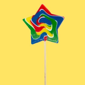 Candy Realms Star Lollies 125g