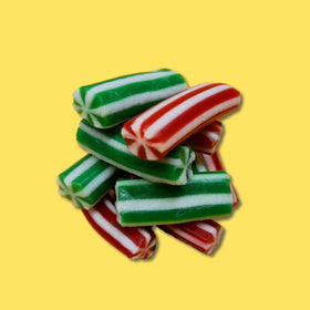 Christmas Green & Red Candy Poles