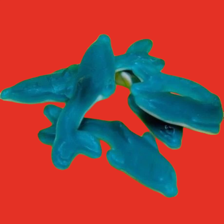 Blue Raspberry Dolphins