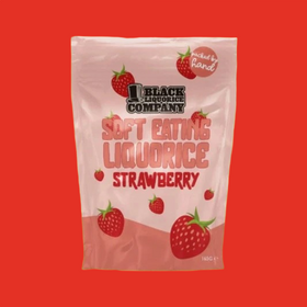 Soft Eating Strawberry Flavoured Liquorice Pouch 165g