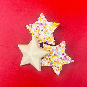 White Chocolate Snowy Stars