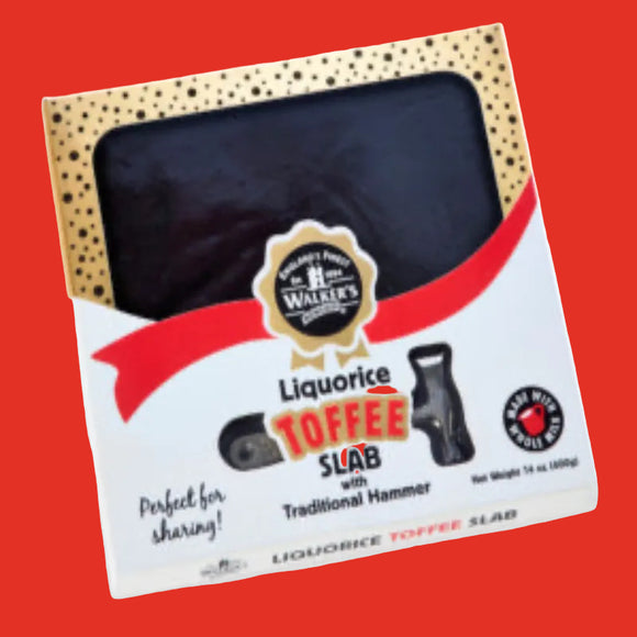 Walkers Liquorice Toffee Slab Hammer Pack 400g