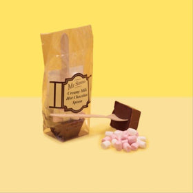 Creamy Milk with Marshmallows Hot Chocolate Spoon