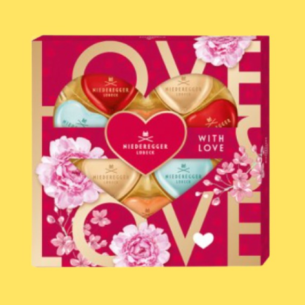 With Love Design Gift Box Master Selection of Hearts 125g (Too expensive didn't sell) £12.59