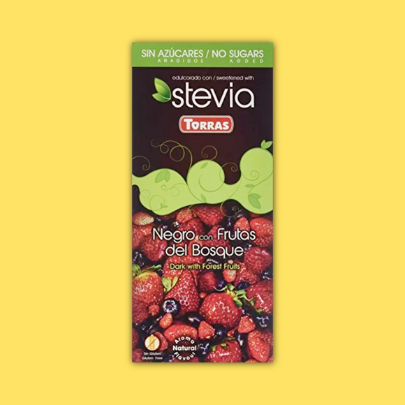 Sugar Free Stevia Dark Forest Fruits Bar 125g