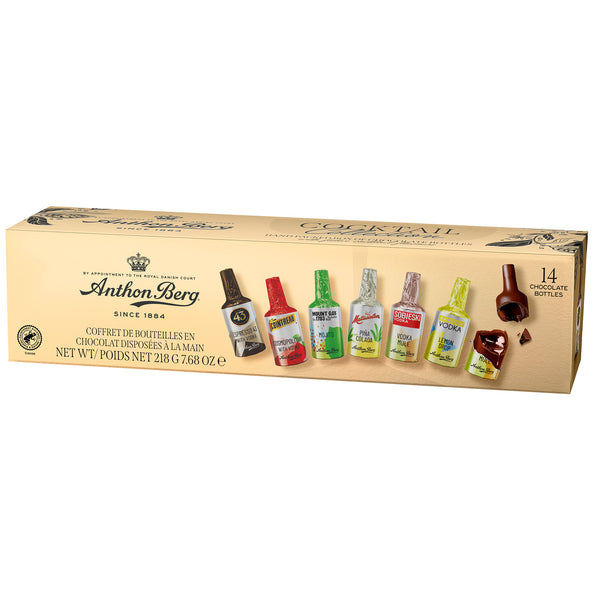 14pc Dark Chocolate Cocktail Bottles Gift Box 218g – Traditional Confectionery from ChokBox, 11a High Street, Eccleshall