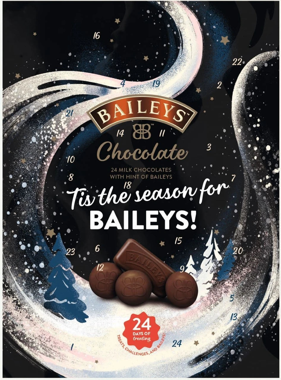 Baileys Milk Chocolate Advent Calendar with a Hint of Baileys 90g – Traditional Confectionery from ChokBox, 11a High Street, Eccleshall
