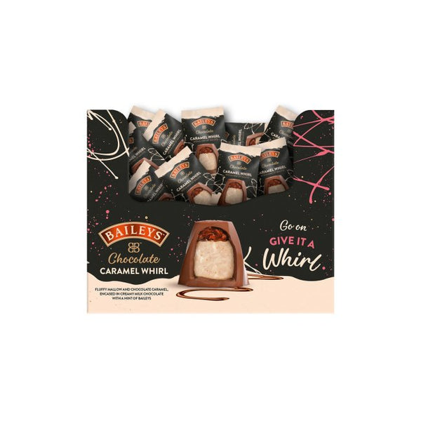 Baileys Milk Chocolate Encased Mallow & Caramel Whirl Single Treat 24g – Traditional Confectionery from ChokBox, 11a High Street, Eccleshall