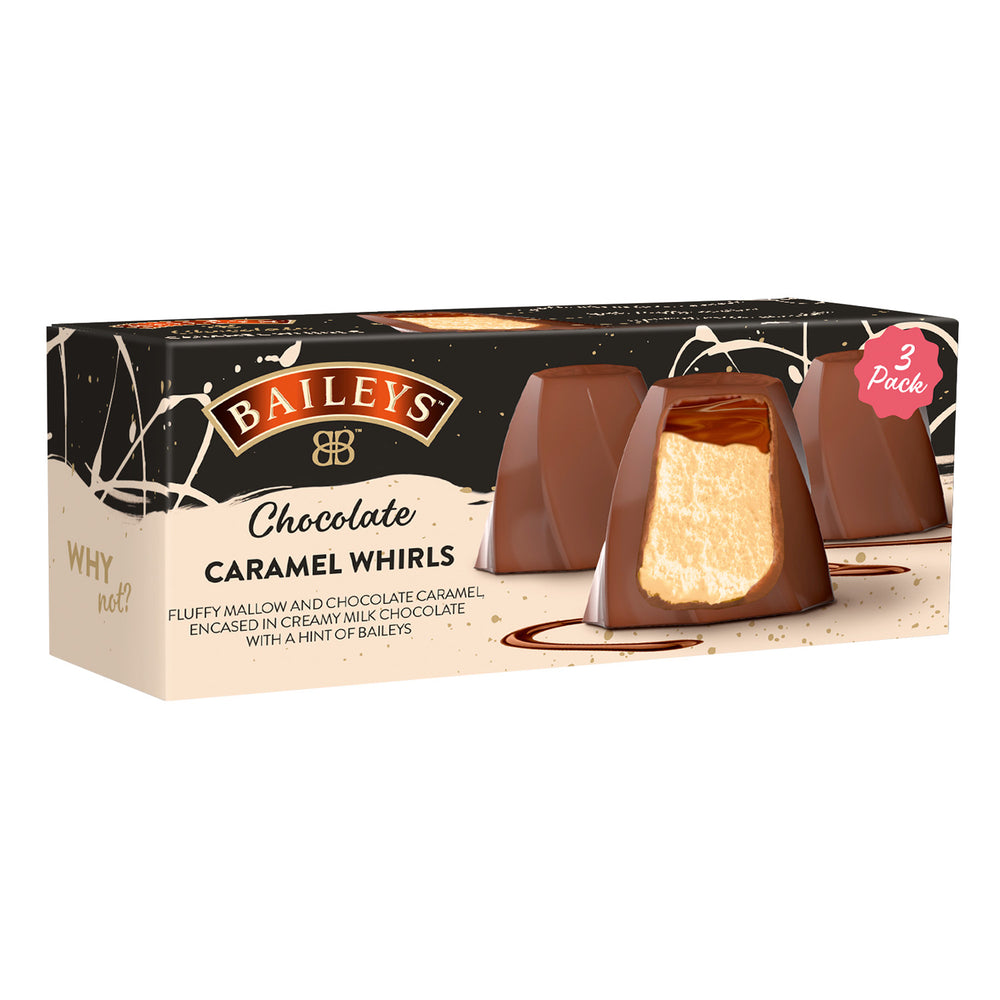Baileys Milk Chocolate Mallow & Caramel Whirls (3 Pack) 72g – Traditional Confectionery from ChokBox, 11a High Street, Eccleshall