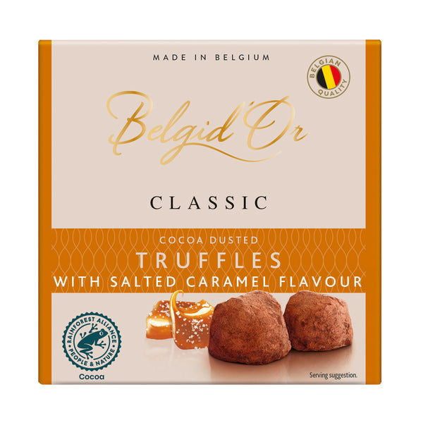 Belgian Cocoa Dusted Truffles with Salted Caramel Flavour 454g – Traditional Confectionery from ChokBox, 11a High Street, Eccleshall