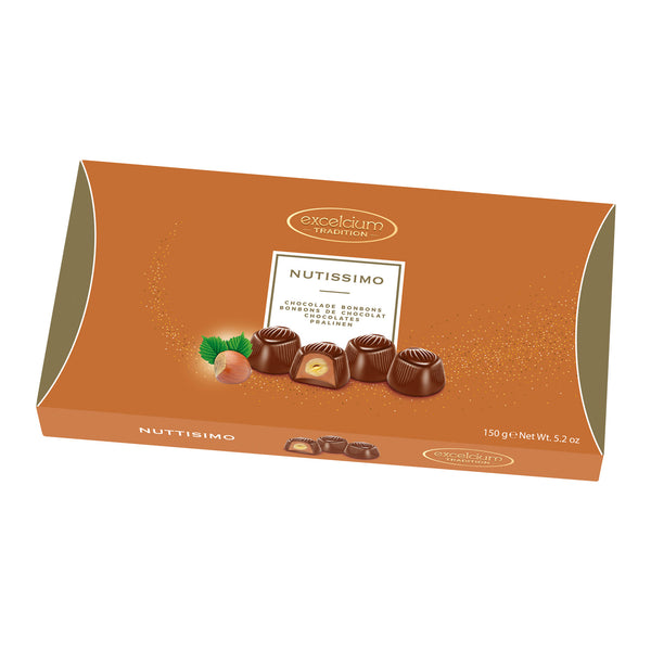 Milk Chocolates with Roasted Hazelnut Praline Gift Box 150g – Traditional Confectionery from ChokBox, 11a High Street, Eccleshall