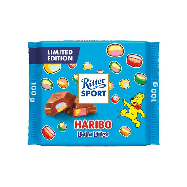 Alpine Milk Chocolate Bar with Balla Bites Fruit Candy 100g – Traditional Confectionery from ChokBox, 11a High Street, Eccleshall