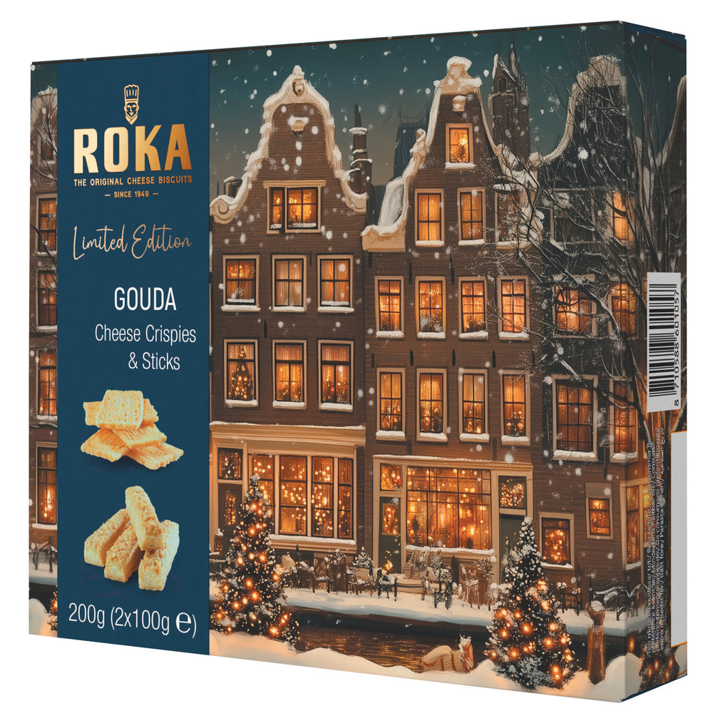 Winter Wonderland Gouda Cheese Crisps Gift Box 200g – Traditional Confectionery from ChokBox, 11a High Street, Eccleshall